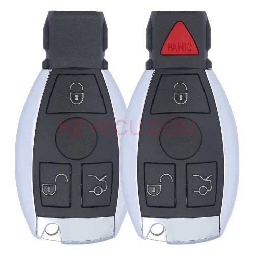 Replacement Remote Key Shell Case Fob 3/4 Button for Mercedes-Benz BGA