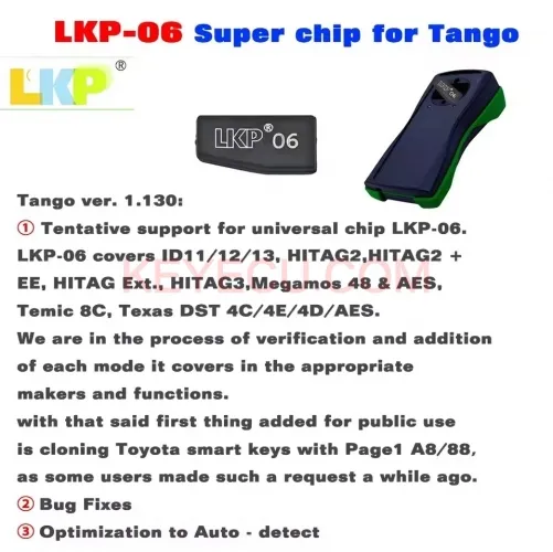 10PCS LKP-06 LKP06 Super Chip Universal Chip for ID11 ID12 ID13 ID33 ID46 ID47 ID48 ID49 4A 4C 4D 4E MQB 8A 8C 4D60+ 4D63+ 4D70 for Tango Key Tool