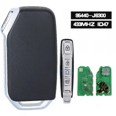 95440-J6300, Smart Remote Car Key Fob 433MHz ID47 Replacement Keyless Go 4 Button for KIA K900 2018 2019 2020