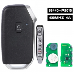 95440-P2010, Smart Remote Car Key Fob 433MHz 4A Replacement Keyless Go 4 Button for KIA Sorendo 2022