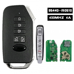 95440-R0510, Smart Remote Car Key Fob 433MHz 4A Replacement Keyless Go 9 Button for KIA Carnival 2022