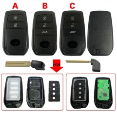OEM PCB P/N: 8990H-K0050,  FCCID: B3H2KR2 4A Chip , B3N2KR2 8A Chip 433MHz Smart Remote Key Fob for Toyota Yaris 2023+