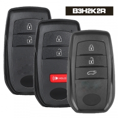 B3H2K2R Smart Key for 2020 Toyota Yaris 2 Buttons 433.58/434.42MHZ 4A NCF29A1M HITAG AES Chip