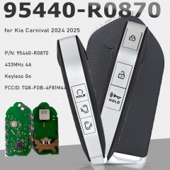 PN: 95440-R0870 Smart Remote Key FOB 5 Buttons 433MHz 4A Keyless Go for Kia Carnival 2024 2025