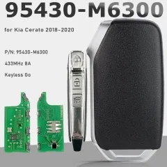 PN:  95430-M6300 Smart Remote Key FOB 3 Buttons Keyless Go FOB 4A 434MHz for Kia Cerato 2018-2020