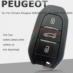Mando a distancia inteligente con cabeza de león, nuevo, de repuesto, A3M05 A3M65 A3M15 4A 433MHz 9842119480 para Citroën Peugeot 308/308 SW 408 3008 