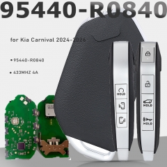 PN: 95440-R0840 Smart Remote Key FOB 7 Buttons 433MHz 4A Keyless Go for Kia ns 433MHz 4A Keyless Go for Kia Carnival 2024 2026