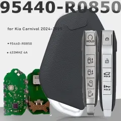 PN: 95440-R0850 Smart Remote Key FOB 9 Buttons 433MHz 4A Keyless Go for Kia ns 433MHz 4A Keyless Go for Kia Carnival 2024 2025