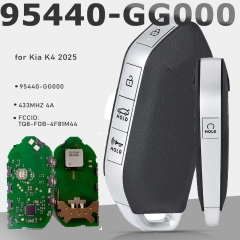 PN: 95440-GG000 Smart Remote Key FOB 5 Buttons 433MHz 4A Keyless Go for Kia ns 433MHz 4A Keyless Go for Kia K5 2025