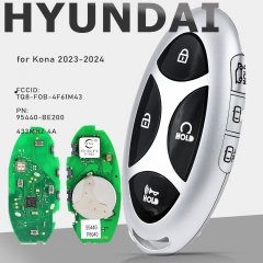 95440-BE200,FCCID:TQ8-FOB-4F6 433M 4A Smart Remote Key Fob for Hyundaiy Kona 2023 2024