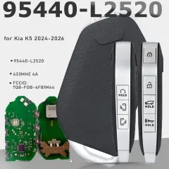 P/N: 95440-L2520 Smart Remote Key FOB 7 Buttons 433MHz 4A Keyless Go Keyless Go for Kia K5 2024