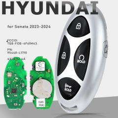 95440-L1710,FCCID:TQ8-FOB-4F6 433M 4A Smart Remote Key Fob for Hyundaiy Sonata 2023 2024