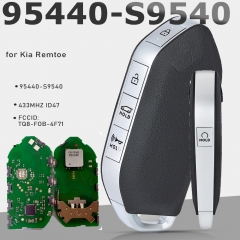 P/N: 95440-S9540 Smart Remote Key FOB 5 Buttons ID47 433MHz Keyless Go for Kia