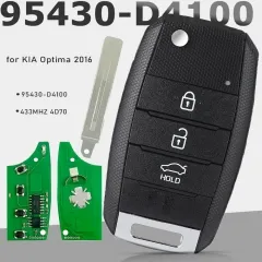 95430-D4100 433MHz 4D70 Flip Remote Key Car Remote 3B Fob for KIA Optima 2016