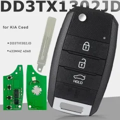 DD3TX1302JD 433MHz 4D60 Flip Remote Key Car Remote 3B Fob for KIA Ceed