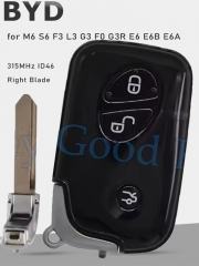 Mando a distancia inteligente sin llave original para BYD M6, S6, F3, L3, G3, F0, G3R, E6, E6B, E6A, chip ID46, 315 MHz, 3 botones