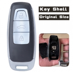 Smart Remote Car Key Shell 3 Buttons for Audi A6 C8 A7 A8 Q8 2017 2018 2019 2020 ( Original Size)
