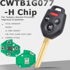 CWTB1G077 H Chip Remote Key Fob for Subaru Ascent Forester Impreza Crosstrek