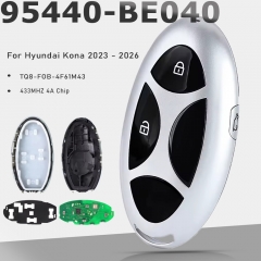 95440-BE040 FOB-4F64 Smart Remote Key 2 Buttons 433MHz 4A Fob Keyless Go for Hyundai Kona 2023 2024 2025 2026