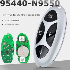 95440-N9550 FOB-4F64 Smart Remote Key 4 Buttons 433MHz 4A Fob Keyless Go for Hyundai Elantra Tucson 2018+