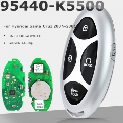 95440-K5500 TQ8-FOB-4F89U44 Smart Remote Key 4+1 Buttons 433MHz 4A Fob Keyless Go for Hyundaiey Santa Cruz 2004-2006