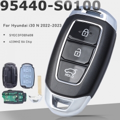 P/N: 95440-S0100, FCCID: SYEC3FOB1608  Smart Remote Key 3B Fob 433MHz 8A for Hyundai  l30 N 2022 2023