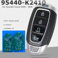 95440-K2410 433MHZ 4A Chip 4 Button Smart Key Remote Fob for Hyundai Venue 2020-2026