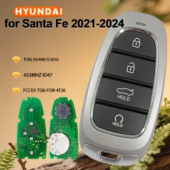 P/N: 95440-S1610 4 Buttons Smart Remote Key Fob Keyless Go 433Mhz ID47 Chip  TQ8-FOB-4F26 for Hyundai Santa Fe 2022