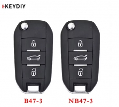 KEYDIY KD B47-3 NB47-3 Universal Remote Key 3 Buttons B/NB Series Car Remote Key for KD-X2 KD900 Mini KD URG200 KD-MAX