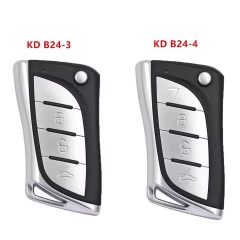 KEYDIY KD B24-3 , B24-4 Universal Remote Key 3/4 Buttons B/NB Series Car Remote Key for KD-X2 KD900 Mini KD URG200 KD-MAX
