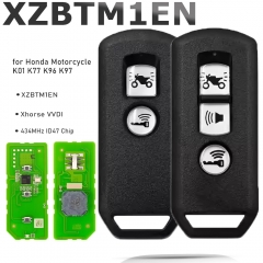 Xhorse VVDI XZBTM1EN Universal Remote Key for Honda Motorcycle K01 K77 K96 K97 2/3 Buttons 434MHz ID47 Chip