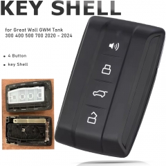 Original size Auto Smart Remote Key Shell Case 4 Buttons Fob for Great Wall GWM TANK 300