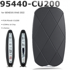 95440-CU200 Smart Remote Key 433MHz 4A 6 Button Fob for GENESIS GV60 2022