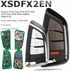 XHORSE XSDFX2EN XSDFX1EN Small Knife Style 3B/4 Buttons XS Series Universal Smart Key