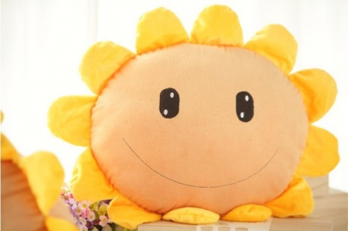 Plants VS Zombies Series Plush Toys Cushion SunFlower 50*55CM/20*21"