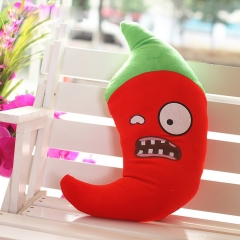 Plants VS Zombies Series Plush Toy Cushion Jalapeno 55*26CM/21*10"