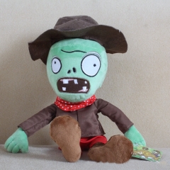 Plants Vs Zombies Plush Toys - New Green Cowboy Zombie 30cm/12Inch