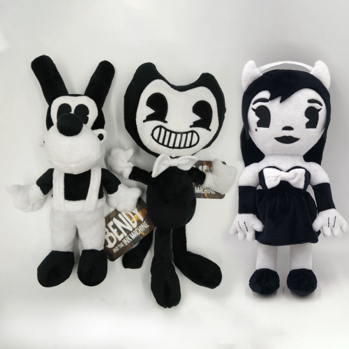 Bendy And The Ink Machine Plush Toys Bendy Boris The Wolf Alice Angel Stuffed Dolls 25 30cm 10 12inch