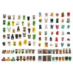 108Pcs Set My World Blocks Mini Action Figures Toys 3cm/1.2inch