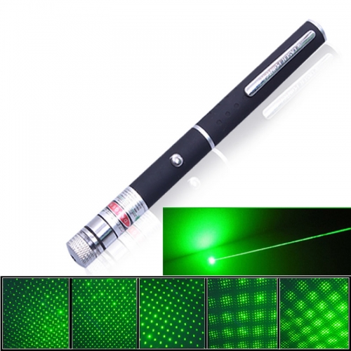 500MW Green Laser Pointer Pen with Starry Cap