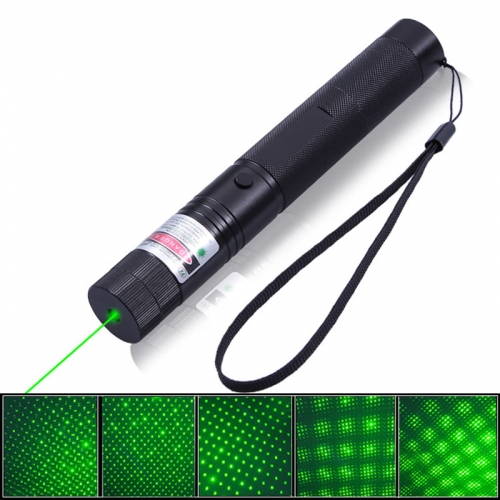 2000MW High Power 532NM Green Laser Pointer Pen with Starry Cap and Safety Lock