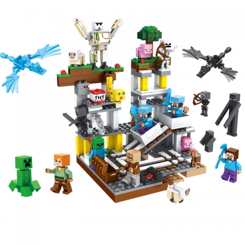 MineCraft Compatible Building Block Toys New Mine Scene JX30053