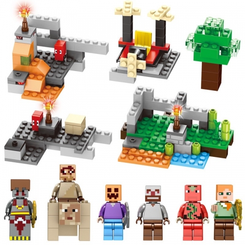 MineCraft Compatible Building Blocks Mini Figure Toys Underworld Rocks XL30076