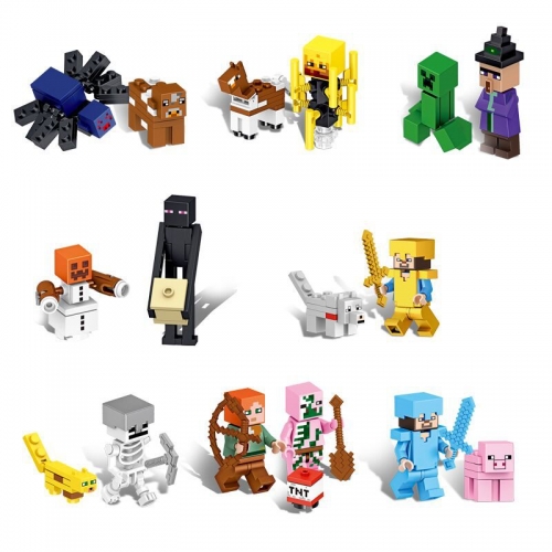 Minecraft Compatible Building Block Toys 17Pcs Mini Figures Set XL03