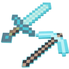 Minecraft Foam Diamond Sword / Pickaxe Figure Toys