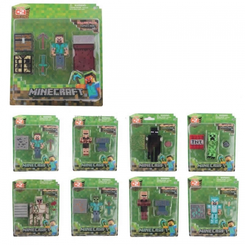 MineCraft MC Block Mini Figure Toys Action Figures 9pcs Set