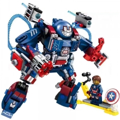 Mech Armor Iron Man Compatible Buiilding Blocks Figure Toys 339 Pieces MK2