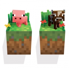 Minecraft 3D Wall Stickers Decorative Cow & Pig Wall Decal 6011 50x70cm