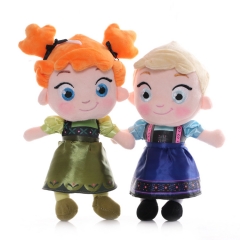 Frozen Plush Toys Child Anna / Elsa Stuffed Dolls 25cm/10Inch Tall