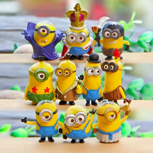 10Pcs Set Despicable Me 3 The Minions Action Figure PVC Toys Cute Movie Characters Mini Figurines